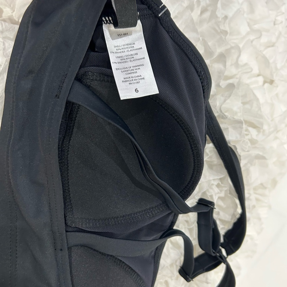 💰PRICE⬇️ 
 Yummie -  Gaia Square Neck Bikini Top - Black - size 6 - Picture 8 of 9
